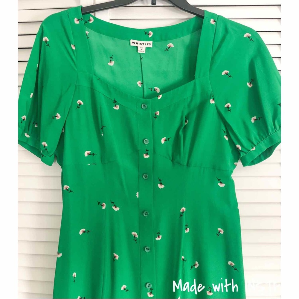 Whistles Floral Silk Dress - Picture 6 of 12